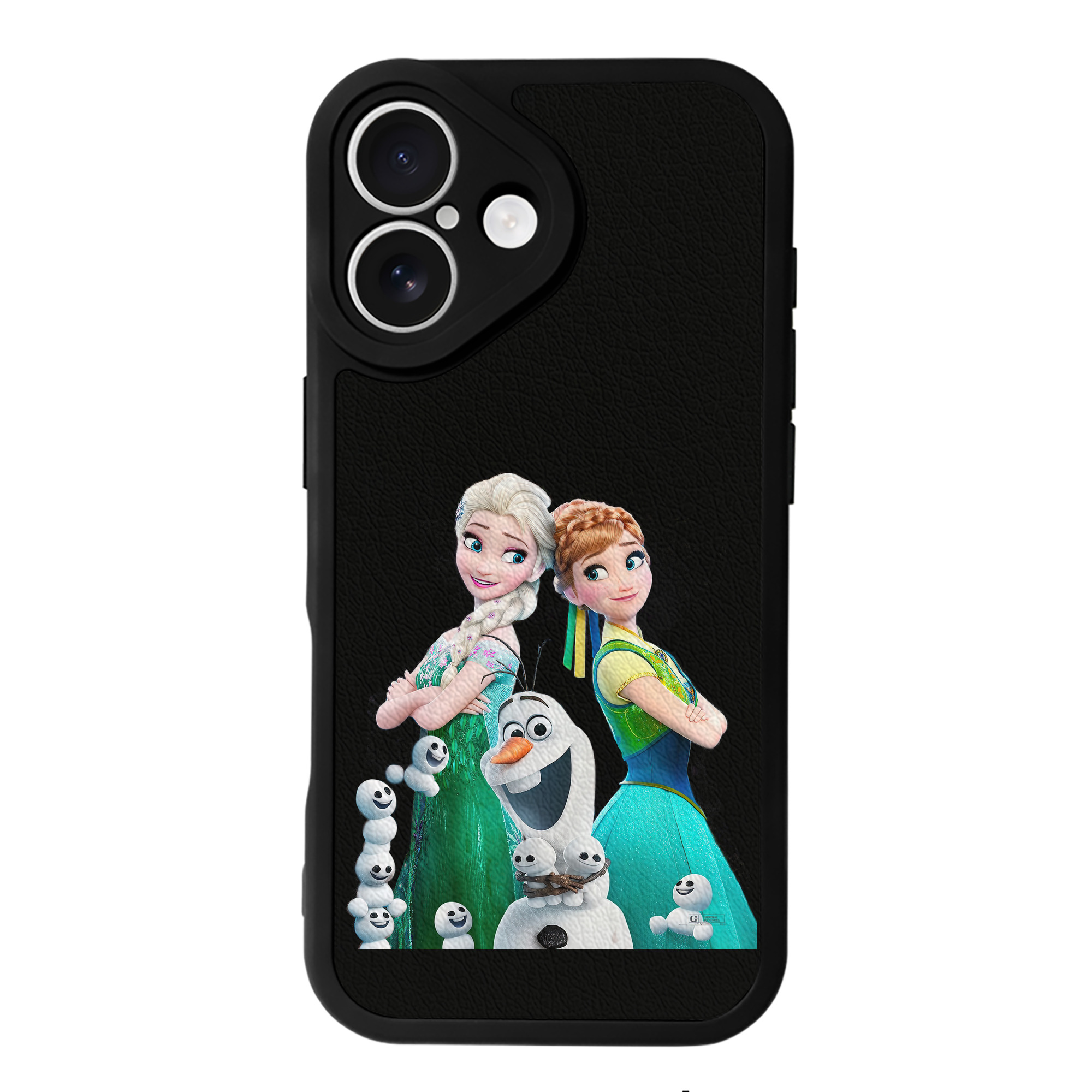 （画像用） アナと雪の女王 アンナ エルサ Frozen Anna Elsa 【iPhone 16シリーズ対応】シリコンスマホケース（レザー調） 材質：シリコン